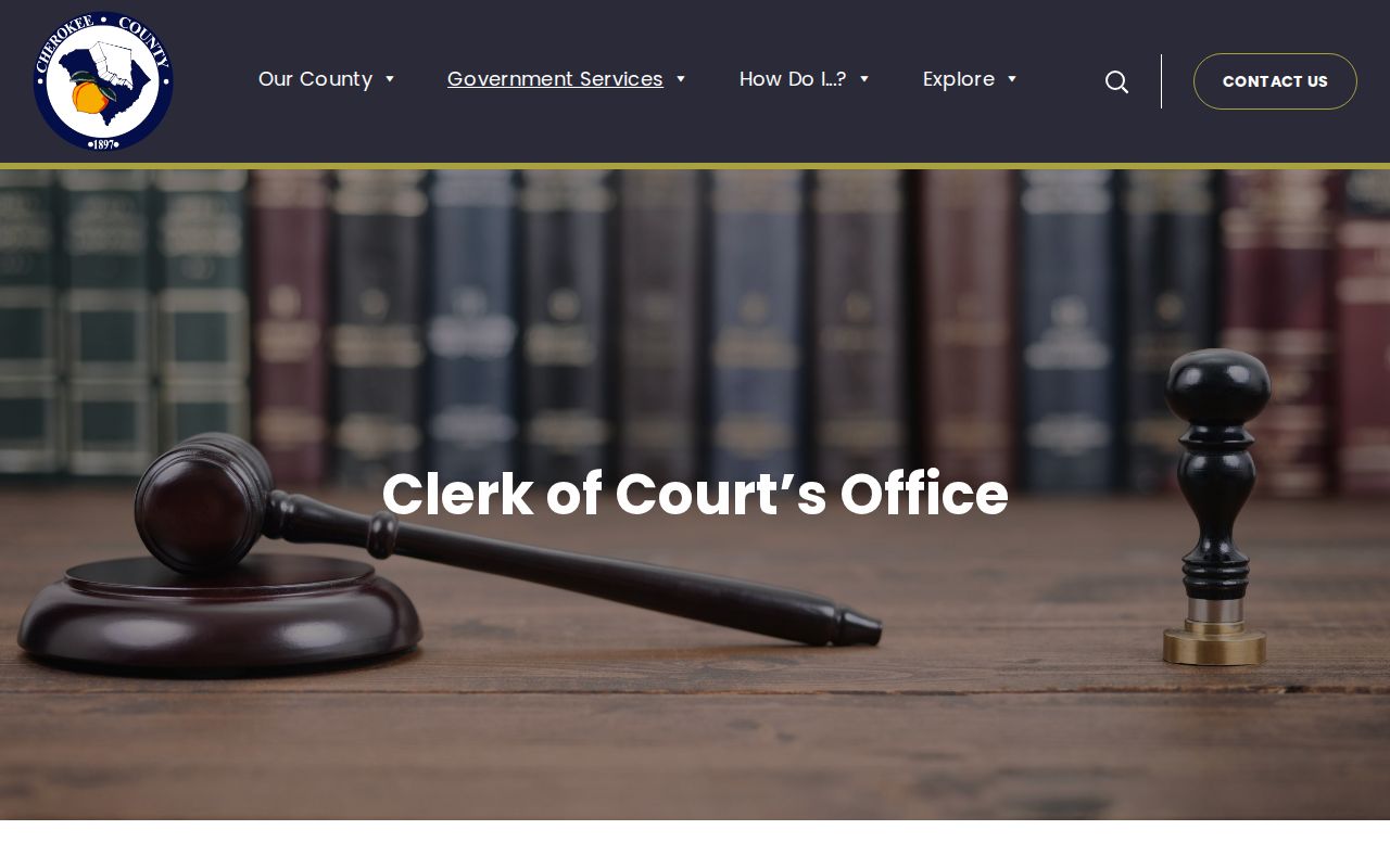 Cherokee County warrant records: Clerk of Court office and General Sessions information