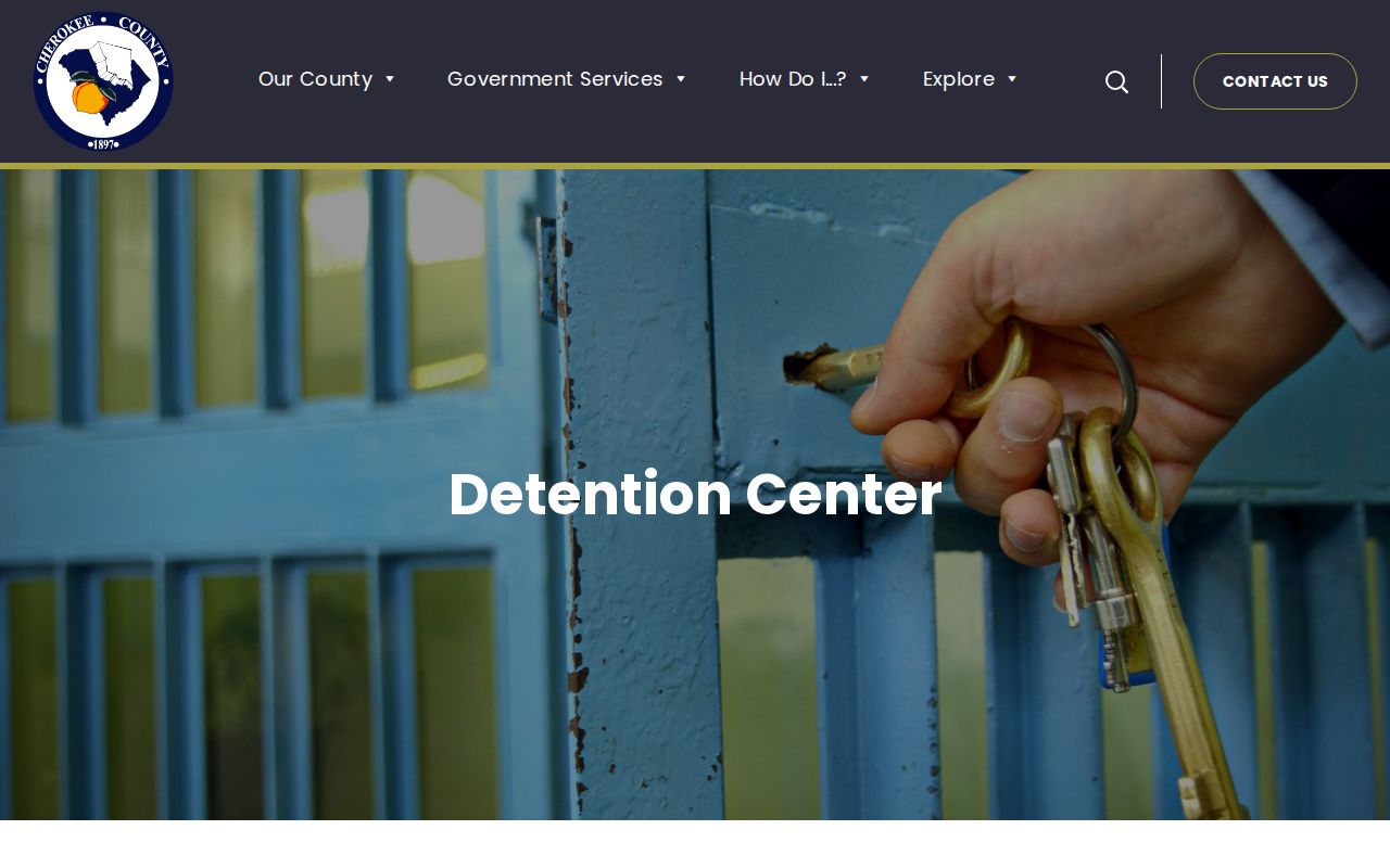 Cherokee County arrest warrant records: official detention center information page